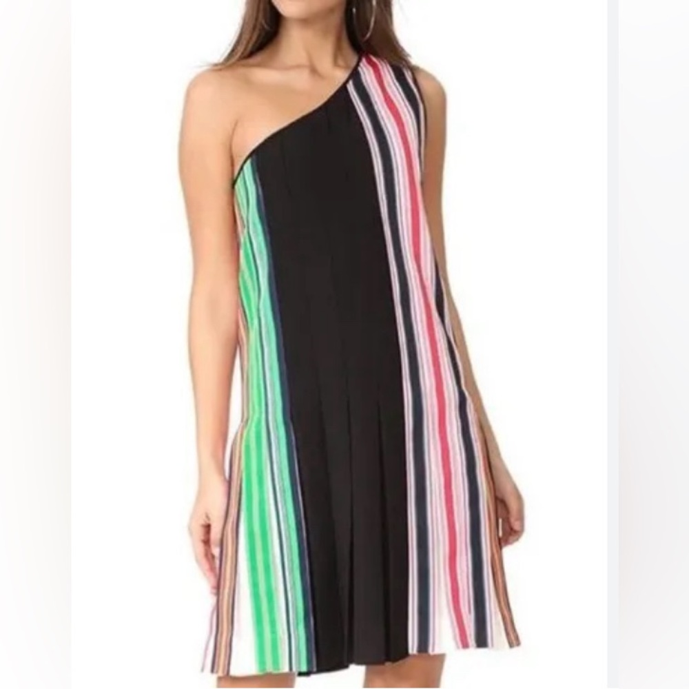 Diane Von Furstenberg One Shoulder Ribbon Short Casual Mid-Length